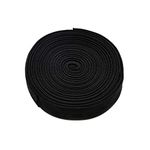 Black Elastic Bands Stretch Elastic Fabric Band Elastic Sewing Bands for Wigs DIY Sewing Craft (0.8 inch X 5.5 Yard)