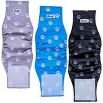 Dono Washable Dog Belly Band for Male Dogs, High Absorbency Dog Belly Wraps, Reusable Dog Diapers Male, Doggie Diapers, Dog Marking, Excitable Urination, Incontinence, Pack of 3