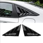 NINTE Rear Side Window Louvers for 2022 2023 11th Generation Honda Civic Sedan Air Vent Scoop Shades Cover Blinds