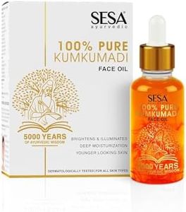 sesa Kumkumadi Face Oil with Pure Saffron and Ayurvedic Herbs - 100% Pure Kumkumadi Tailam Moisturise Skin Helps Smoothen Fine Lines & Wrinkles Reduce Dark Spots (0.5 Fl Oz)
