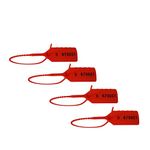 Made in The UK, Easy-Breaking Anti Tamper Fire Extinguisher Seals - Securely Seal and Indicates Usage with Low Break Strength - Security Tags- for Fire Extinguishers and First Aid Boxes, (red, 100)