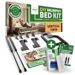 DIY Murphy Bed Kit Twin | Murphy Bed Hardware Kit Twin for Wall Bed, Cabinet Murphy Bed Twin Kit Vertical, Vertical Murphy Bed Twin Frame, Deluxe Murphy Bed Mechanism Kit with Bonus Tools