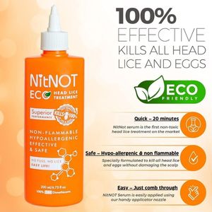 NitNOT Head Lice Treatment 200ml – Non-Toxic Formula