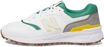 New Balance Men's 997 Golf Shoes, White/Multi, 14