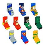 DC Comics Socks for Boys, 10-Pack B