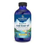 Nordic Naturals Arctic CLO - Cod Liver Oil Promotes Heart and Brain Health, Lemon, 237 mL