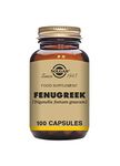 Solgar Fenugreek Vegetable Capsules - Pack of 100 - Aids Digestion and Sooths Stomach - Suitable for Daily Use - Vegan and Gluten Free Gold