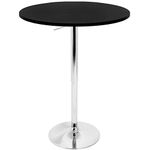 WOYBR MDF, Chrome Top Does Not Spin. Elia Bar Table