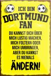 schilderkreis24 Football Magnet "Dortmund Fan" Decorative Fridge Magnet Item Sport Club Gift Idea Club Christmas Football Fan Lovers Enthusiasts 9 x 6 cm