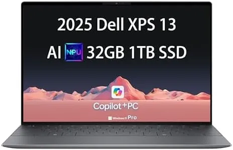 2025 Dell XPS 13 9345 Laptop, Copilot+ AI PC (13.4" FHD+ 120Hz, Qualcomm 12-Core Snapdragon X Elite, 32GB 8848MT/s RAM, 1TB SSD), Thin & Light, 27 Hours Battery Life, IR Webcam, Wi-Fi 7, Win 11 Pro