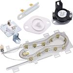 8544771 Heating Element 280148 (8557403 & 8318314) Thermal Cut Off Kit 3392519 Thermal Fuse 8577274 Thermistor Dryer Repair Kit Replacement by Blue Stars - Exact Fit For Whirlpool & Kenmore Dryers