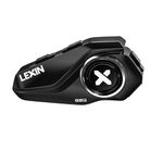 LEXIN G2P Motorcycle Helmet Communication Systems, Group Bluetooth Intercom Headset, FM Radio/6 Shells/Universal Pairing/Private Talk/Noise Cancellation, Fit for Snowmobile/ATV, 1 Pack