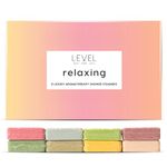 Level Body Mind Soul - Aromatherapy Shower Steamers, Relaxing - 8 Pack - Birthday Gifts for Women - Shower Bombs with Multiple fragrances - Self Care Relaxation, Body Restore Shower Steamers