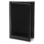 Bosca Men's Old Leather 2 Pocket Card Case with I.D.,Black