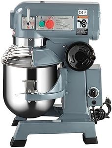 Koolee 10Qt Food Mixer, 450W, 3-Speed Commercial Stand Mixer with tainless steel bowl, dough hook, whisk, Heavy duty mixer with safety guard, perfect for bakeries, restaurants, pizzerias and kitchens