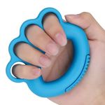 Blue Hand Grip Strengthener,Finger Exerciser,Silicone Stress Balls for Adults and Children Hand Exerciser,Hand Squeeze Exerciser,Finger Exerciser for Arthritis Elderly People Hand Therapy and Training