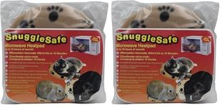 Snugglesafe Microwave Wireless Heatpad for Pets with Fleece Cover (Pack of 2)