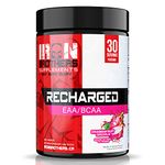 Recharged BCAA/EAA Supplement | Dragon Fruit Amino Acids Intra Workout Powder For Workout Muscle Recovery | 30 Serves | L-Leucine, L-Isoleucine, Electrolytes & AstraGin - Sugar Free Powder For Workout Muscle Recovery | 30 Serves | L-Leucine, L-Isoleucine, Electrolytes & AstraGin - Sugar Free