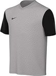 NIKE Y NK DF Tiempo PREM II JSY SS T-Shirt, Pewter Grey/Black/Black, 7-8 Years