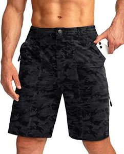 Viodia Men's Hiking Cargo Shorts with 6 Pockets Quick Dry Lightweight Stretch Shorts for Men Outdoor Fishing Golf Shorts