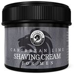 Gentlemans Face Care Club Lime Shaving Cream - Luxury Shave Soap From Gentlemans Face Care Club - Large 90 Day Supply 150ml Pot (Caribbean Lime)