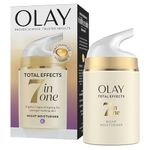Olay Total Effects 7 in 1 Anti-Ageing Night Moisturiser – Hydrating Face Cream with Niacinamide & Vitamin C – Fights 7 Signs of Ageing for Younger-Looking Skin – 50ml