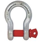 Qadar Bow Shackle - Heavy Duty Alloy Steel Bow Shackle for Towing and Lifting - Screw Pin Type, CE Certified - Controlled Protection (2 Ton, 1)