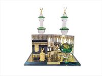 DigaNT Kabba Mecca Allah Crystal Hirjr Ismail wall & Abraham station Showpiece Ideal for Muslim Home, Office Decor Collatable Gift