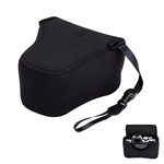 JJC Neoprene Mirrorless Camera Case Pouch for Canon M50 M5 Sony A7C Fujifilm X-T30 II X-T20 X-E4 X-S10 Olympus E-M10 II E-M5 II, Camera Case Sleeve Interior Size Below 5.0x3.3x5.1 (W x H x D)