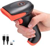 Tera Pro Bluetooth Barcode Scanner Wireless 1D 2D QR Code Rea der 2.4GHz Wireless & USB Wired Connection Fast and Precise Scanning, HW0002-O