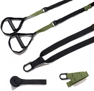 THYSOL® Resistance Trainer Pro Xtreme Straps Army | Sling Trainer Set with Adjustable Door Anchor | Fitness Home Workouts - Suitable for Travelling & for Training Indoor & Outdoor (Army Green)