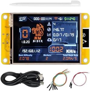 FREENOVE Bitcoin Miner NMMiner NerdMiner, ESP32 CYD 2.8 Inch Touch Display, 240x320 Pixel TN TFT LCD Screen ST7789 Driver, Dual-core 32-bit 240 MHz Microcontroller WiFi+BT, C Code LVGL Tutorial