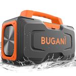 BUGANI Bluetooth Speakers, 80W Powerful Portable Wireless Speaker IPX7 Waterproof Speaker, Outdoor Loud Speaker with Handle 24H Playtime, Support Karaoke Mic AUX USB Suitable for Party, Pool, Singing