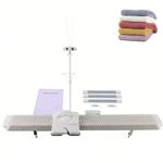 Knitting Machine, LK150 6.5mm Mid Gauge 150 Stitches Portable Plastic Domestic Smart Weaving Loom Set with Accessories for Sock Hat Scarf, Hand Sweater Knitting Machine Kit for Kids and Adults