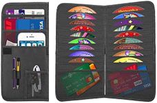 Lebogner Car Sun Visor Organizer And CD Holder, 2 In 1 Auto Interior Accessories Organizer Pocket, Personal Belonging and Registration, Document, Ticket Storage Pouch + 18 Pocket CD, DVDs Storage Case