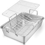 Roasting Pan, E-far 16 x 11.5 Inch 