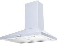 SIA CHL60WH 60cm White Pyramid 3 Speed Chimney Cooker Hood Kitchen Extractor Fan