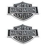 ERDONE 2pc 3D Harley Davidson Emblem for Motorcycle Fuel Tank for Car Fender Rear Trunk Side Metal Emblems Badges