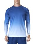 KPSUN Mens Swim Shirts UPF 50+ Rash Guard Long Sleeve Sun UV Protection Beach Shirts Quick Dry Fishing T-Shirt