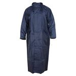 Zacharias Women's Semi Nylon Long Raincoat (23-B1_Blue_Free Size)