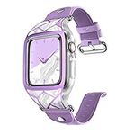 i-Blason Cosmo Designed for Apple Watch Band Series 6/SE/5/4 [40mm], Stylish Sporty Protective Bumper Case with Adjustable Strap Bands for Apple Watch 40mm (Ameth)