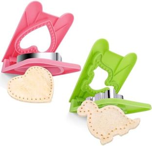 Vodolo 2PCS Sandwich Maker,Sandwich Cutters for Kids Lunch,Crustless Breakfast Sandwich Cutter and Sealer Set Great for Children Boys Girls Lunchbox and Bento Box