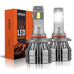 9005/HB3 LED Headlight Bulbs with Cooling Fan, 12000LM Led Headlights for Low or High Beam, Led Headlights Conversion Kits, CREE CSP Chips, 55W, 6500K Pure White, Pack of 2