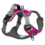 Embark Pets Adventure Dog Harness, No Pull Adjustable Puppy Harness with 2 Leash Clips. Anti Pull Dog Harness Front & Back with Control Handle, Soft & Padded Vest for XS, Small, Medium & Large Dogs UK