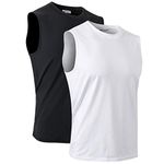 MeetHoo Mens T1 Shirt, Black+white, S UK