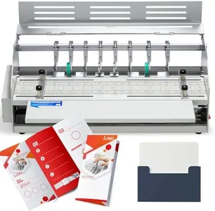 Mxmoonant Electric Creasing Machine Plus with 2X Creasing, 2X Perforating, 2X Cutting Blades, 25r/min Paper Creaser Perforator Cutter Folder for Greeting Cards Invitations Tickets 470mm 110V