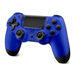 ARCELI Wireless Controller for PS-4, Upgraded Controller Wireless for PS-4/PC/Slim, Bluetooth Gamepad Joystick with 3.5mm Audio Jack/Dual Vibration/Touch Panel (blue)