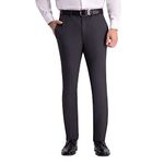 Kenneth Cole Reaction Men's Skinny Fit Flat Front 4 Way Stretch Pant, Black, 36W x 30L