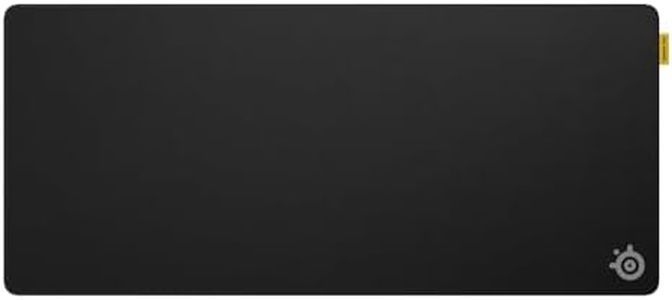SteelSeries QcK XL Performance Control Gaming Mousepad — Extra Density for a Smooth Glide — Low-Profile Edge Stitching — Non-Slip Neoprene Rubber Base — 15.75 x 34.43 inch — FPS, MOBAs, RTS, MMO
