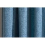 Enhanced Living Matrix Teal Blue Thermal Blockout Tape Top Curtains - 66 x 54 inch (168 x 137cm) - Energy Saving Curtains for Living Room/Bedroom